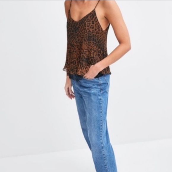 Zara pleaded spaghetti strap top - Picture 4 of 16